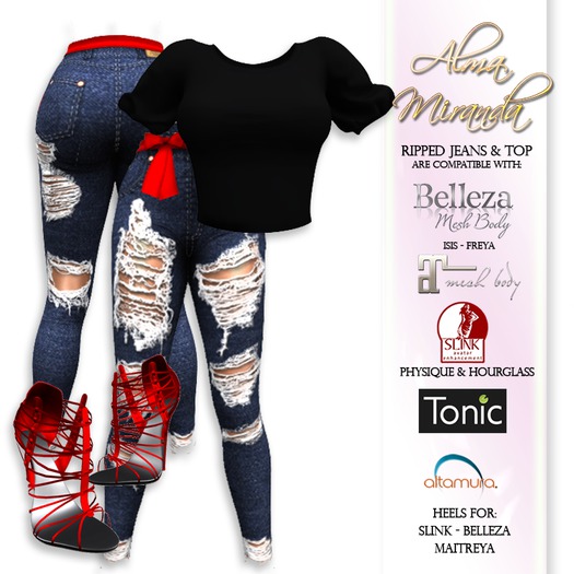 .: AlmaMiranda :. Ripped High Waist Jean Outfit