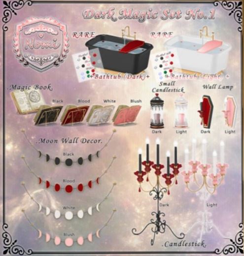 -Nomi-Dark Magic Set-Bathtub(W) RARE