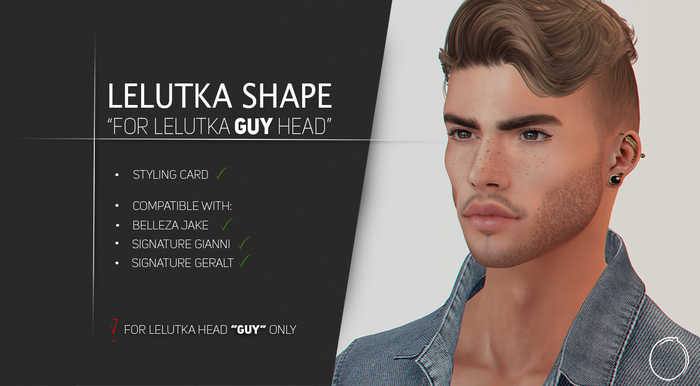 Lelutka Head "GUY" Shape 1.0