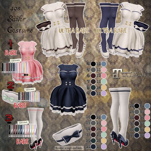 #32"mignon." -40s sailor socks+heels.[Maitreya exp] moss