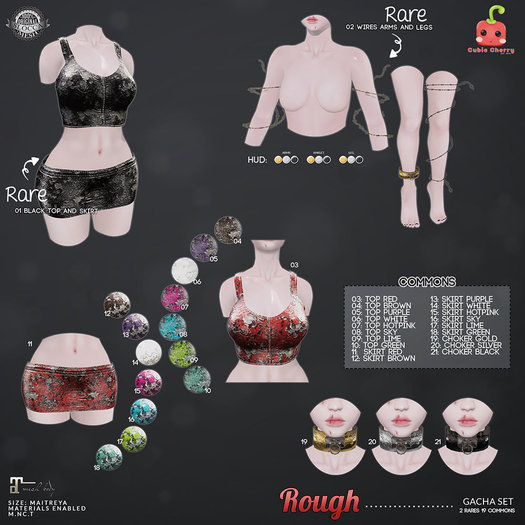 18[Cubic Cherry] {Rough} skirt green (BOX)