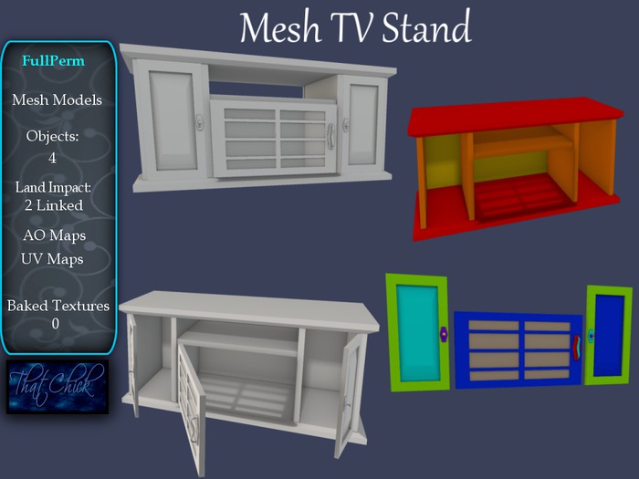 ~tc~ Mesh TV Stand FullPerm Kit