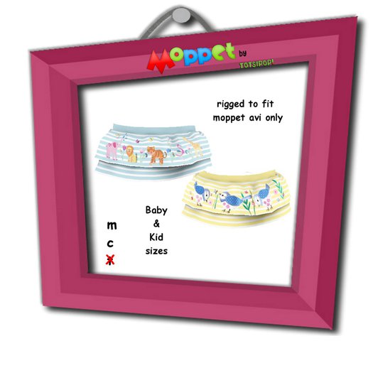 Moppet Bluebird Zoo Miniskirt  Set