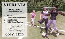 VITRUVIA POSES Soccer Pose Set for Four Friends