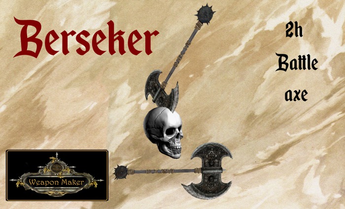 Berserker (2Hand War Axe) w/resize {Unity Maxim}