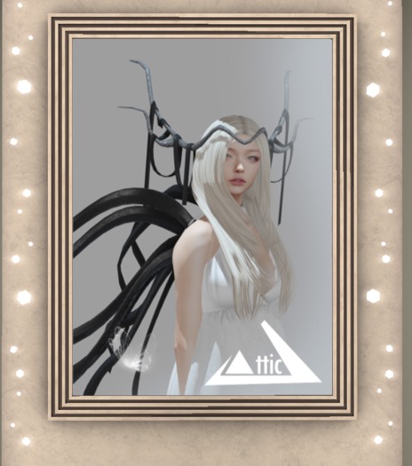 -ATTIC- Ribbon Fae - 2pc set - BLACK