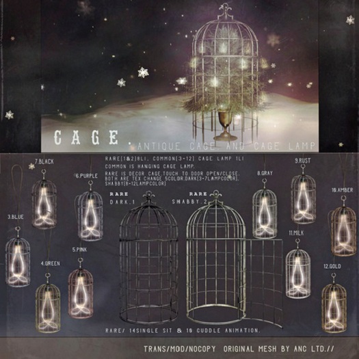 4){anc} cage. ornament {green}