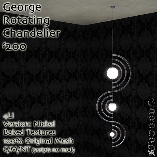 %Luke Chandelier (nickel) *MESH* Delivery Box