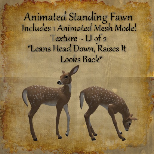 Bad Katz Animated Standing Fawn