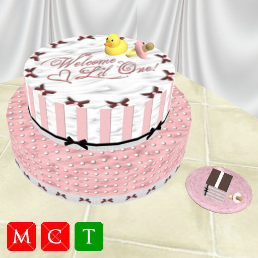 |• • Welcome Lil One! Cake - Pink • •|