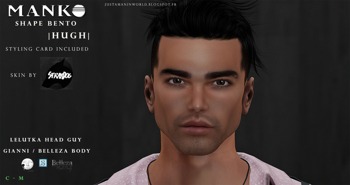 **MANKO** HUGH - Lelutka Guy head