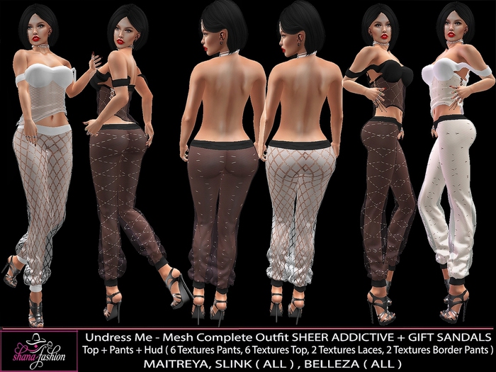 PROMO Undress Me - Mesh Complete Outfit SHEER ADDICTIVE (ADD)