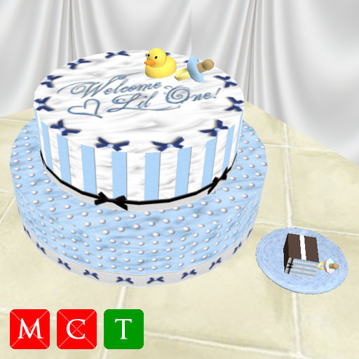 |• • Welcome Lil One! Cake - Blue • •|