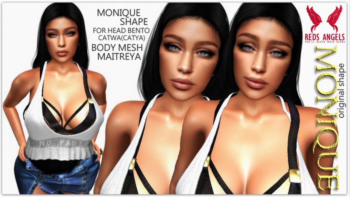 AJ SHAPE_MONIQUE_for head bento catwa CATYA&Body Mesh MAITREYA