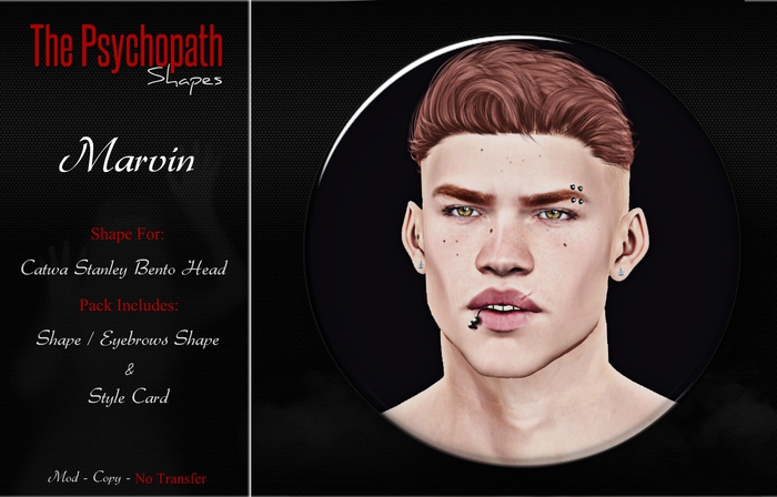 Second Life Marketplace - DEMO [ Marvin Shape ] - By. The Psychopath Shapes