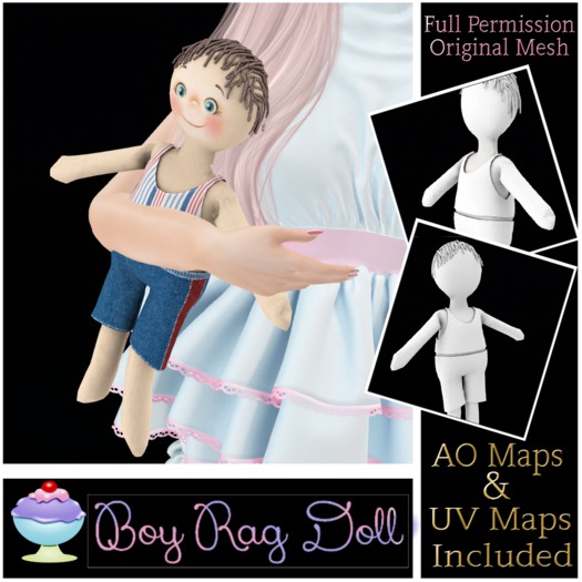 [Sherbert] Full perm Boy Rag Doll (ADD TO UNPACK)