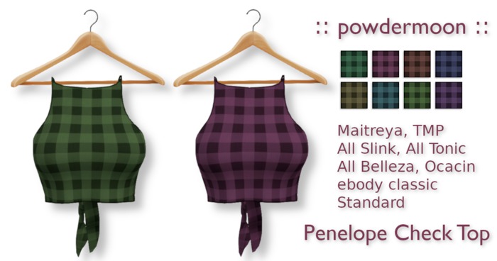 :: powdermoon :: Penelope Top With HUD