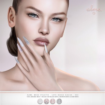 Second Life Marketplace - alme. Mesh Stiletto - Love Nudes Gacha
