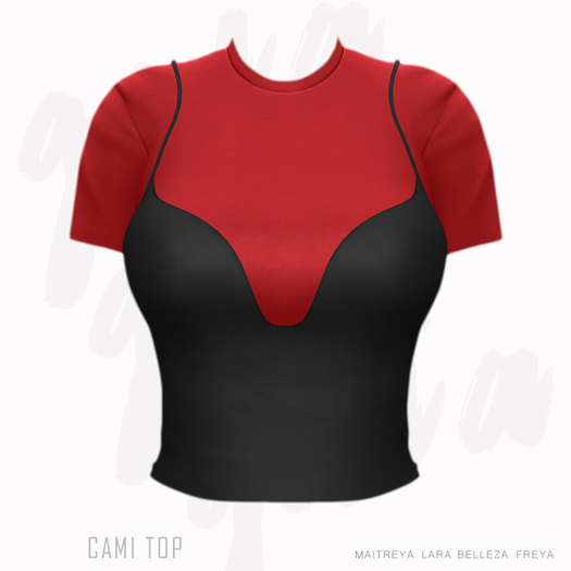 Gaia - Cami Top BLACK