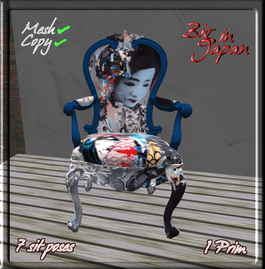 Absinthe, Art & Angels - "Big in Japan" Victorian Mesh Chair