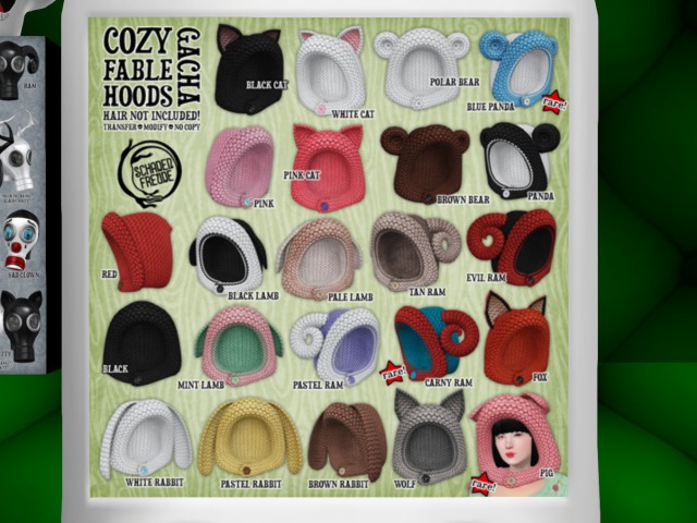 Schadenfreude Pale Lamb Cozy Fable Hood