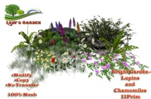 Lady's Garden - Bright Garden - Lupins and Chamomiles 11Prim