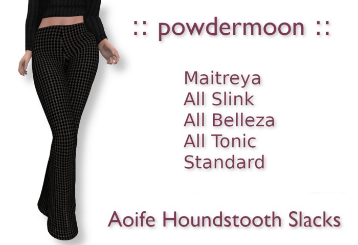 powdermoon - Aoife Houndstooth Slacks