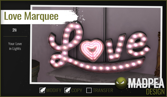MadPea Love Marquee (add)