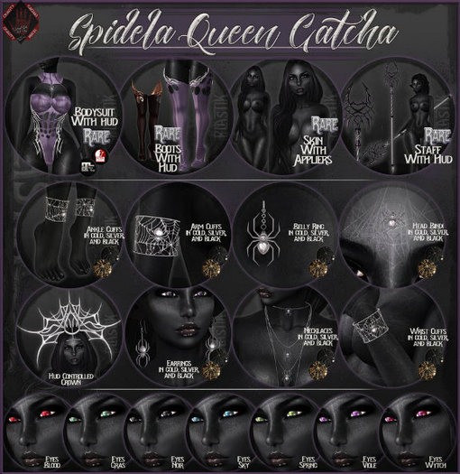 :[P]:- Spidela Queen Gatcha:// Ankle Cuff Golden