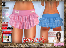 *Sondra's Micro Mini Skirt Flounces *10 Colours* (add)