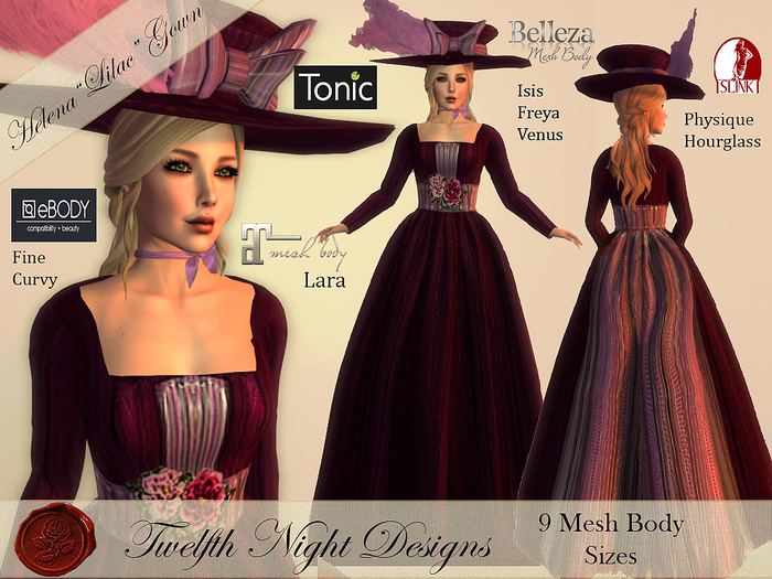 Helena Lilac Gown