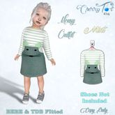 *Cherry Tot* BEBE/TDB FItted Mousy Outfit Mint