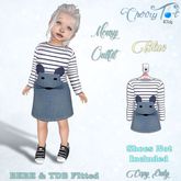 *Cherry Tot* BEBE/TDB FItted Mousy Outfit Blue
