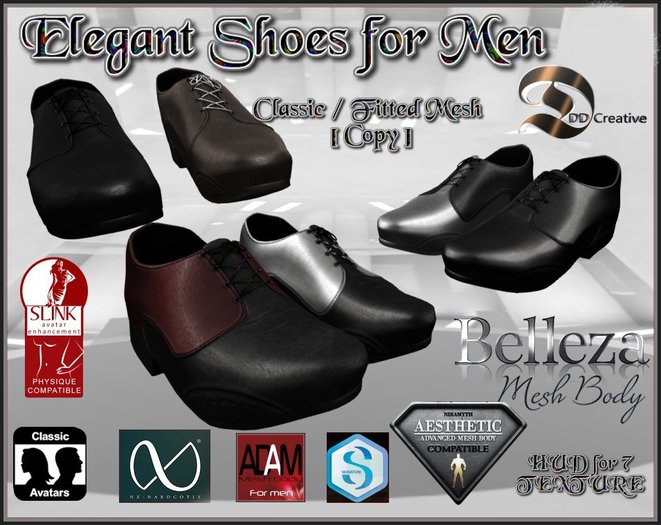 ☾ⅅⅅ☽ ☪ ELEGANT SHOES for MEN : CLASSIC / FITTED MESH ☪