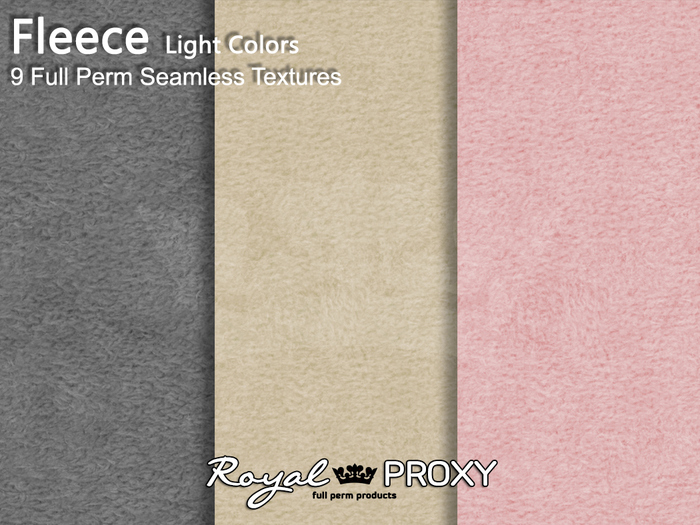 RP - 9 Full Perm Seamless Textures - Fleece Light Colors