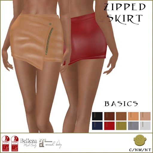 BM Zipped Skirt Basics DEMO