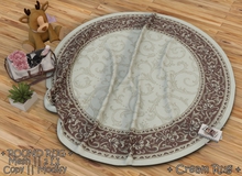 || When I'm Bored || Round Mesh Rug || Cream Rug || 2 LI
