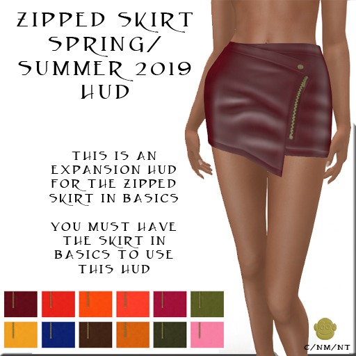 BM Zipped Skirt SS 19 HUD