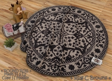 WIB - Round Mesh Rug - Rug C Browns