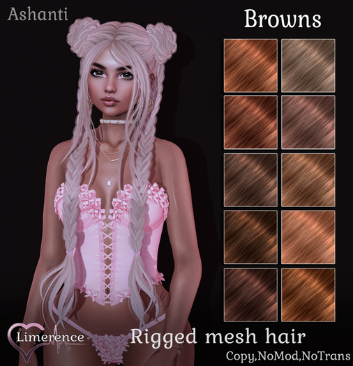 {Limerence} Ashanti hair-Browns