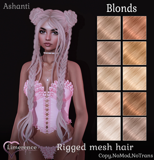 {Limerence} Ashanti hair-Blonds