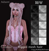 {Limerence} Ashanti hair-B&W