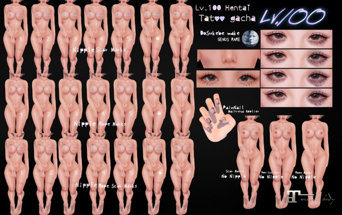 ' Lv.100 'Rope&Scar Marks3(Nipple)
