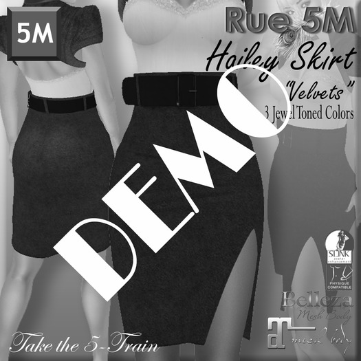 Rue 5M DEMO for "Hailey" Skirt [Velvets]