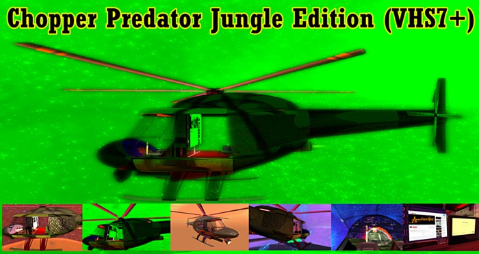 Chopper Predator Jungle Edition *Helicopter HS7+Minigun*