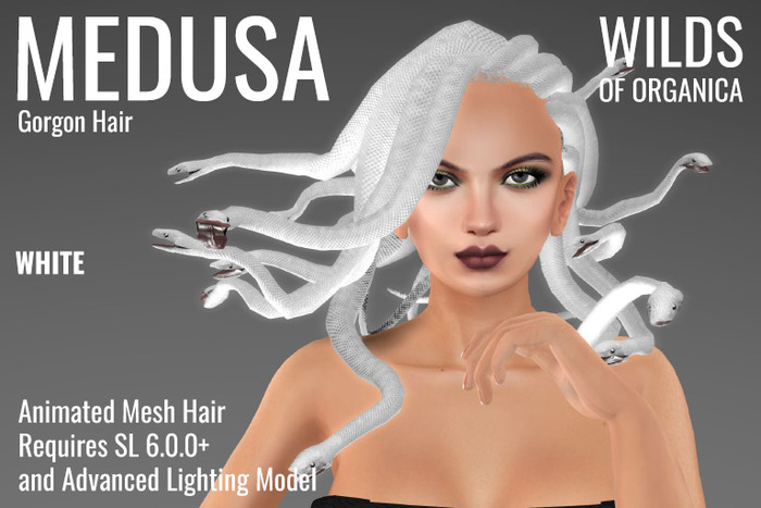 [ WoO ] Medusa Gorgon Hair (WHITE)
