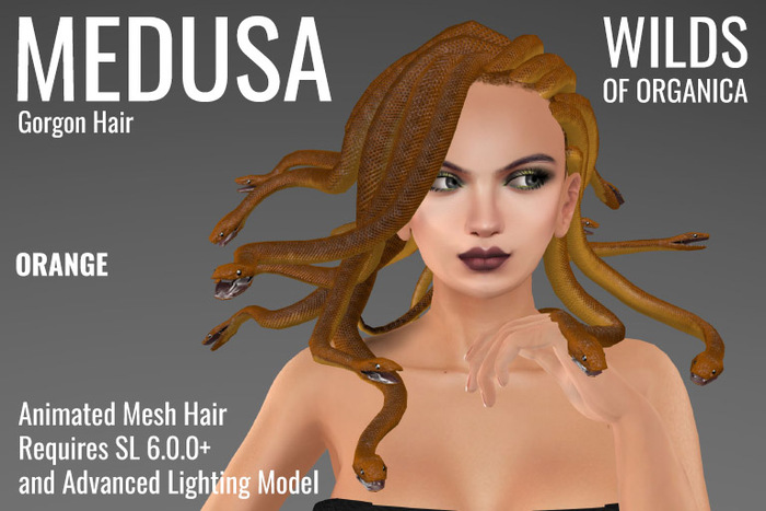 [ WoO ] Medusa Gorgon Hair (ORANGE)