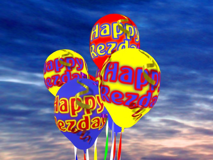 REZDAY A AWESOME BALLOON bouquets BLUE RED YELLOW PARTY GIFT