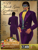 *Goddess* 2019 Mardi Gras Gent Mesh Tuxedo w/Tails