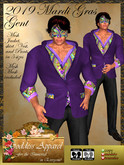 *Goddess* 2019 Mardi Gras Gent Mesh